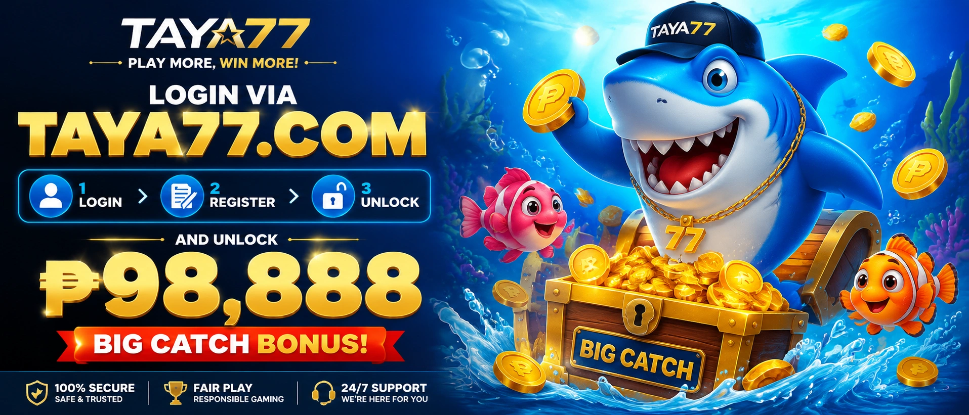 Taya77 fishing room promo